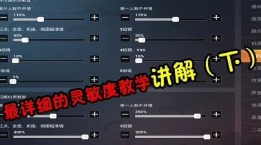 和平精英: 全网最详细的灵敏度调整教学...